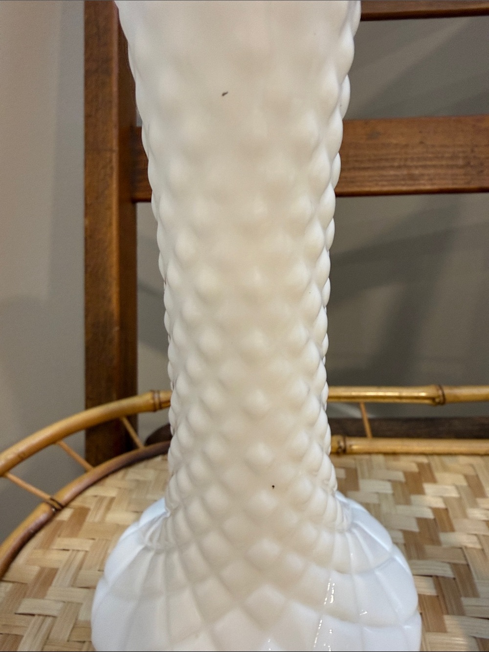 White Milk Glass Bud Vase Set Different Sizes - Picture 11 of 12